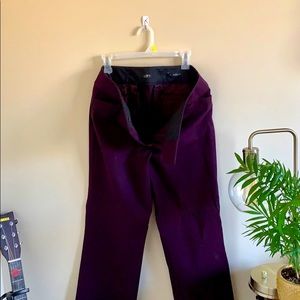 Dark purple LOFT size 12 Julie boot cut pants.